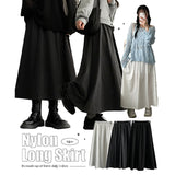 Hicknylon flare long skirt