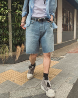 Breeze Cutoff Denim Bermuda Pants