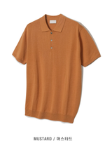Air Cool Button Collar Short Pants Knit