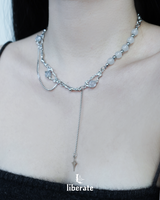 [Surgical Steel] Emerald Opal Drop Necklace - Aespa Winter, Ive Yujin Pick
