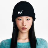 Flame 2Way Beanie Black