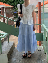 [made by fling] butterfly blouse (white)