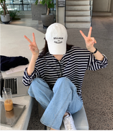 クレントストライプロングスリーブTシャツ / 5 カラーズ
