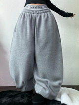 SNOW WING BALLOON GLEECE LONG PANTS 🤍🖤🧸3COLOR