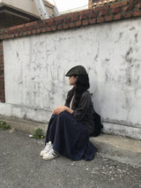 ピンタックプリテッドスカート