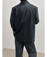 [F/W] レザーアギングオーバーフィットブレザー(2color)