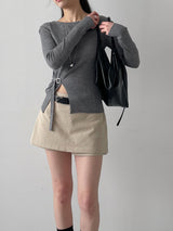Ray Buckle Wrap Knit