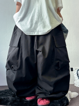 BIG BIG COTTON CARGO BALLOON WIDE OVER PANTS 🖤🩶🤎 - 3 COLORS