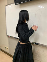 サイドタイチェックシャツ