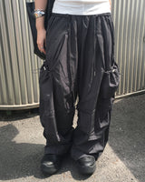 Nylon string cargo pants