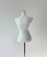 Arzen strap lace top (white)