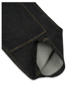 Non-faded double-knee carpenter denim pants