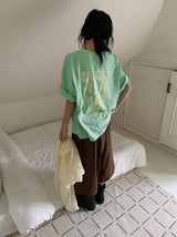 [unisex] Mugu Over Fit Printing Short Sleeve Tee