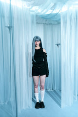 See-through layered T-shirt set