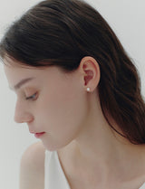 26SS★ Essence 14K(Y) Glory Freshwater Pearl Earrings 8mm