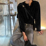 LMN St. リブド 3 バートンヘンリーネックロングスリーブ (4 colors)