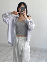 Aswell Back Slit Loose Fit Shirt