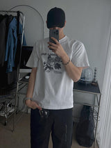 3 TAP ローズシルケット半袖Tシャツ (2color)