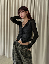 Forever numbering lace crop sleeveless
