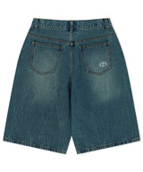 MUD WASHING DENIM SHORT