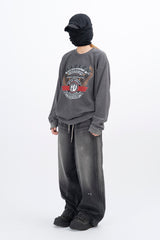 American Vintage Washed Waffle Long Sleeve T-Shirt