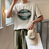 LMN Rickel フェリスラウンドオーバーサイズフィット半袖Tシャツ (4 colors)