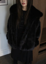 HOLIDAY HOOD FUR JACKET