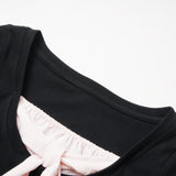 Rosalie Contrast Ribbon Top