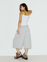 NY APLIQUE CAPRI PANTS GREY