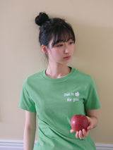 アップルTシャツ - Green
