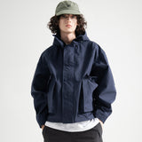 3 Layer Hard Shell Short-Jacket - NAVY