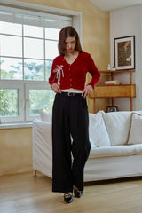 MOON NIGHT WIDE PANTS / BLACK