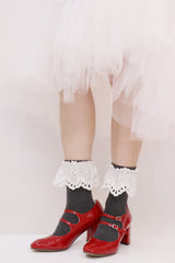 cotton lace socks (3colors)