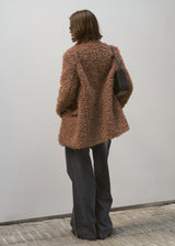FAUX FUR SINGLE JACKET