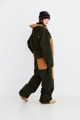OPEN 4 POCKET WIDE TRACK PANTS DEEP KHAKI / CORDUROY BROWN