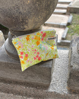 Garden flat pouch - green , M size