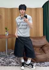 Tide Slim Lettering Collar Tee