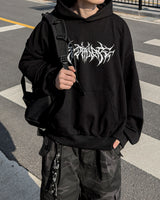Cable Paint Over Hoodie