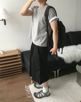 デュエット クロップ ロールアップ ショートスリーブ Tシャツ