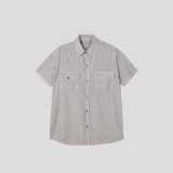 [S/S]ピグメントウェスタンマッスルフィットハーフシャツ(3color)