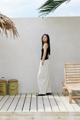 PIN-KNIT BALLOON PANTS (Oatmeal)