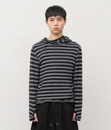Kell Button Striped Hoodie