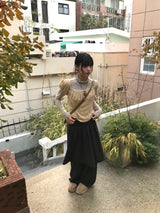 レインドットスカートパンツ