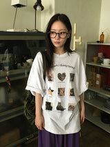 ティチルキャットオーバーフィット半袖Tシャツ