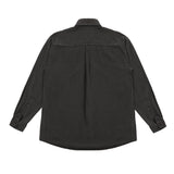 PIGMENT COATED SHIRTS CHARCOAL