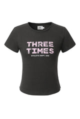 スポーツクラブTシャツ チャコール