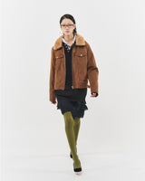 Bluesf searing suede short jacket