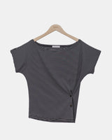 Shoto Wrap Button Short-Sleeve T-Shirt