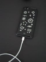 black space epoxy phone case