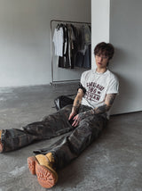 セグプリントクロップ半袖Tシャツ
